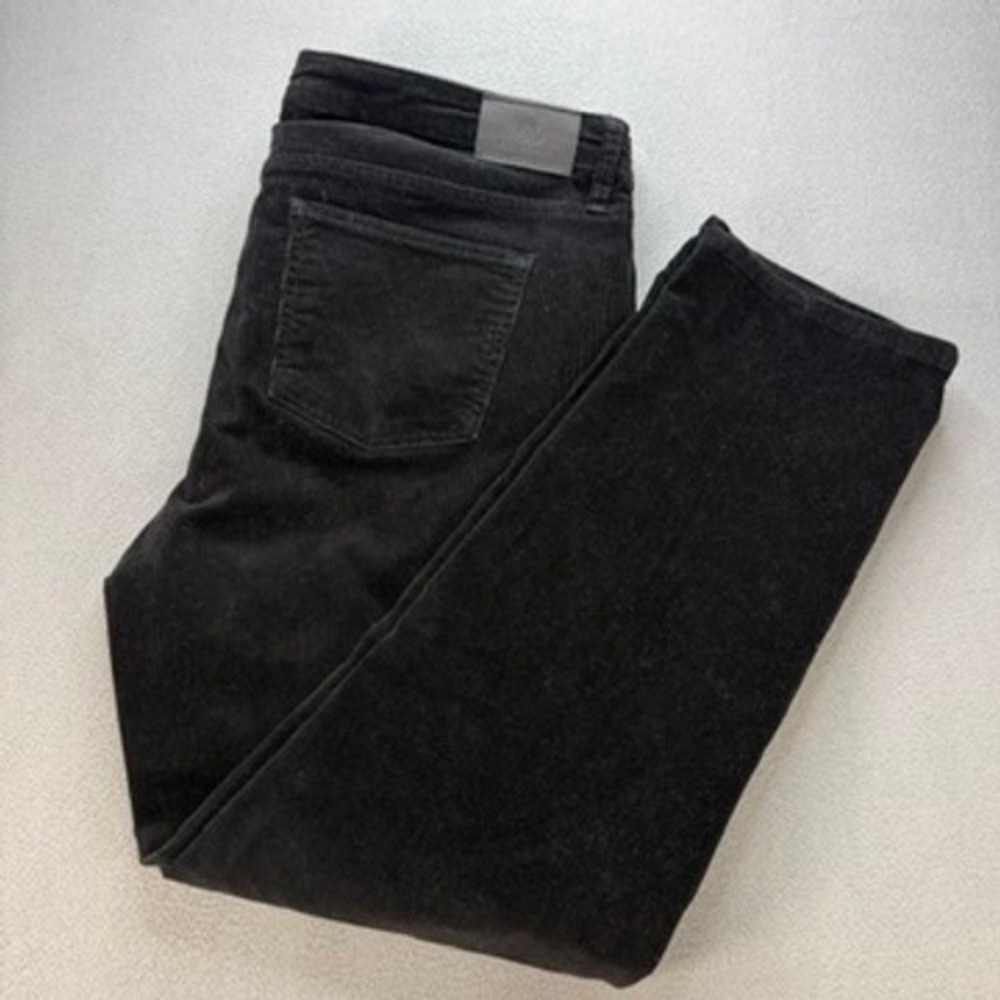 Lauren Ralph Lauren Premier Straight Leg Corduroy Pants Plus 18W Black Stretch